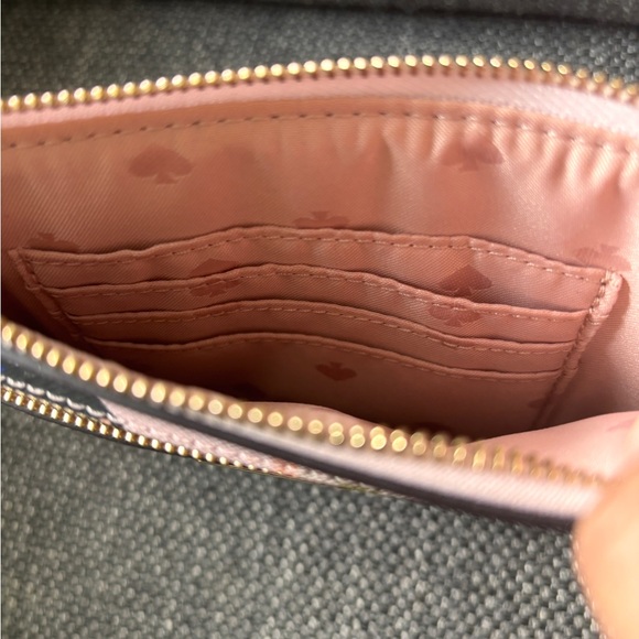 Kate Spade Pink Champagne Print Wristlet - Picture 3 of 6